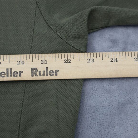 Zero Restriction Shirt Mens L Green Short Sleeve Chest Button Collared Top - Picture 5 of 16